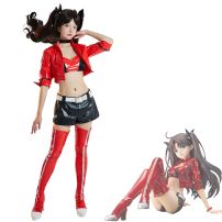 FGO 遠坂凛 MOON RACING コスプレ衣装 『Fate/Grand Order』 レースクイーン レーシングスーツ cosplay 仮装 変装(FATEシリーズ コスプレ衣装)