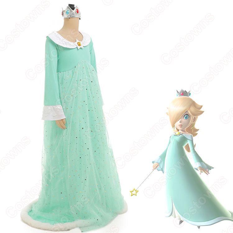 スーパーマリオギャラクシー ロゼッタ コスプレ衣装 子供用ドレス