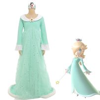 スーパーマリオギャラクシー ロゼッタ コスプレ衣装 子供用ドレス(その他 コスプレ衣装)