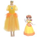 スーパーマリオ デイジー姫 コスプレ衣装 子供用ドレス
