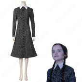 アダムス・ファミリー ウェンズデー・アダムス コスプレ衣装 アダムス家の長女 cosplay 仮装 変装(ゲーム• アニメコスプレ衣装でおすすめの商品)