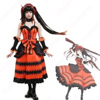 時崎狂三 コスプレ衣装 『デート・ア・ライブ』 最悪の精霊 ドレス cosplay 仮装 変装(デート・ア・ライブ コスプレ衣装)