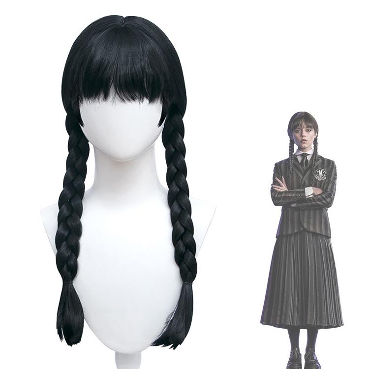 アダムス・ファミリー ウェンズデー・アダムス コスプレウィッグ