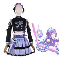 プロセカ 東雲絵名 ダークデコラ・スイートガール衣装 コスプレ衣装 『プロジェクトセカイ カラフルステージ！ feat. 初音ミク』 25時、ナイトコードで。 ＭＶ衣装 cosplay 仮装 変装(プロジェクトセカイ カラフルステージ！ feat. 初音ミク コスプレ衣装)