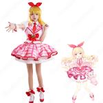 アイカツ! 星宮いちご コスプレ衣装 ピンクステージコーデドレス