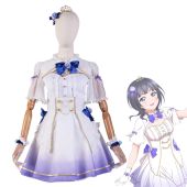スクスタ 永遠の一瞬 朝香果林 コスプレ衣装 『ラブライブ! スクールアイドルフェスティバル ALL STARS』 楽曲衣装 cosplay 仮装 変装(送料無料)