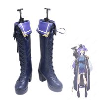 にじさんじ Selen Tatsuki (セレン・龍月) 新衣装 コスプレ靴(コスプレ ブーツ（靴）)