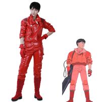 AKIRA 金田正太郎 コスプレ衣装 レーシングスーツ PU レザー バイクジャケット(その他 コスプレ衣装)