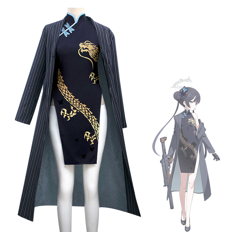 送料無料！！ブルアカ キサキ コスプレ衣装 『ブルーアーカイブ -Blue Archive-』 山海経高級中学校 玄龍門 会長 cosplay 仮装 変装