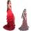 ファイナルファンタジーVII エアリス・ゲインズブール コスプレ衣装 赤 ドレス ファイナルファンタジーシリーズ 2