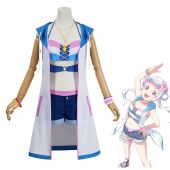 スクフェス 嵐千砂都 水着 コスプレ衣装 『ラブライブ！ スクールアイドルフェスティバル』 Liella! サニーオーシャン編 ちぃちゃん式準備体操 cosplay 仮装 変装(ゲーム• アニメコスプレ衣装でおすすめの商品)