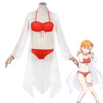 スクフェス 澁谷かのん 水着 コスプレ衣装 『ラブライブ！ スクールアイドルフェスティバル』 Liella! サニーオーシャン編 波のプールで cosplay 仮装 変装(Love Live!（ラブライブ!） コスプレ衣装)