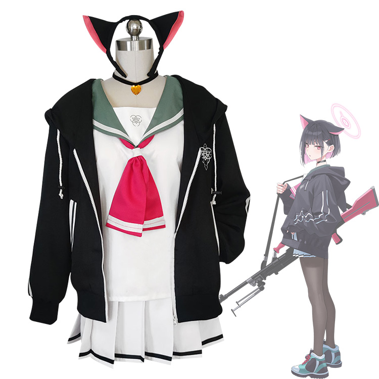 ブルーアーカイブ バンド tシャツ コスプレ 衣装 杏山カズサ ブルアカ 60382176d7fc4d46b493fbeec480b2