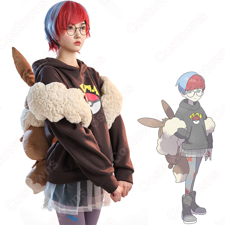 ポケモンSVボタン コスプレ小道具イーブイリュック作りかけ ボタンの