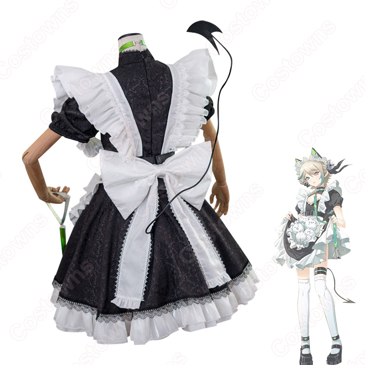 VTuber にじさんじ アザ Aza メイド服 コスプレ衣装 - Costowns