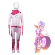 ピーチ姫 ライダー スーツ コスプレ衣装 2023 映画 『ザ・スーパーマリオブラザーズ・ムービー』 cosplay 仮装 変装 子供サイズ