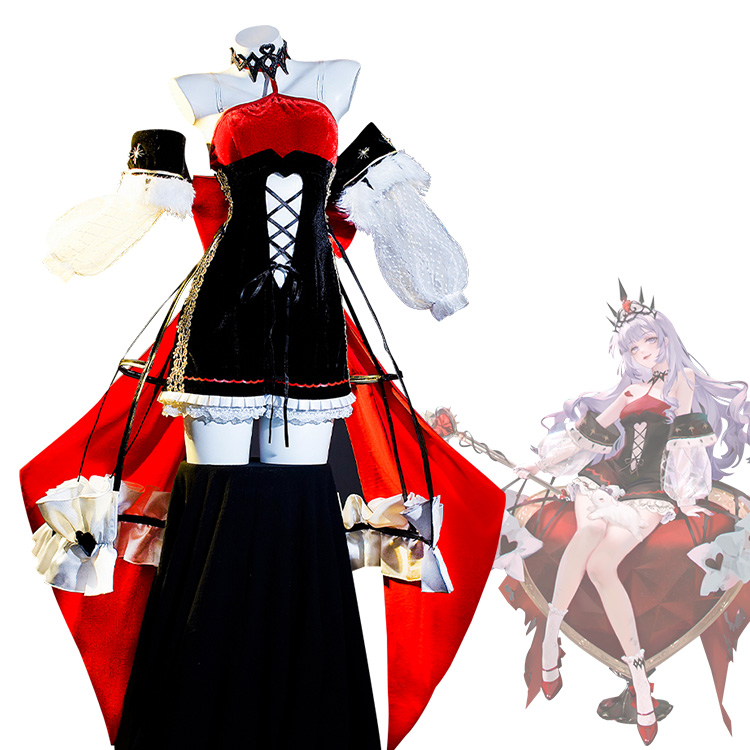 送料無料！！無期迷途 ヘラ ハートの女王 コスプレ衣装