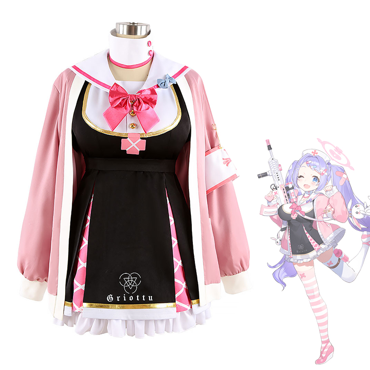送料無料！！ブルアカ 朝顔ハナエ コスプレ衣装 『ブルーアーカイブ -Blue Archive-』 cosplay 仮装 変装 オーダメイド可