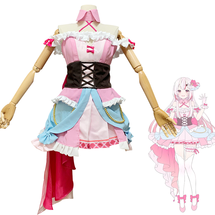 VTuber hololive 百鬼あやめ コスプレ衣装 アイドル衣装 1周年記念