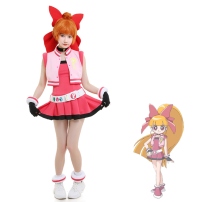 出ましたっ!パワパフガールズZ 赤堤ももこ ハイパー・ブロッサム コスプレ衣装(202×202)