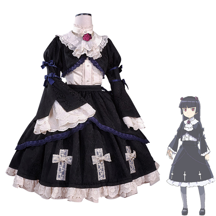 DK1995 俺の妹がこんなに可愛いわけがない 五更瑠璃(黒猫)風　コスチューム、コスプレ　完全オーダメイドも対応可能 f94c2f3db559488bbcd88175eac1fb