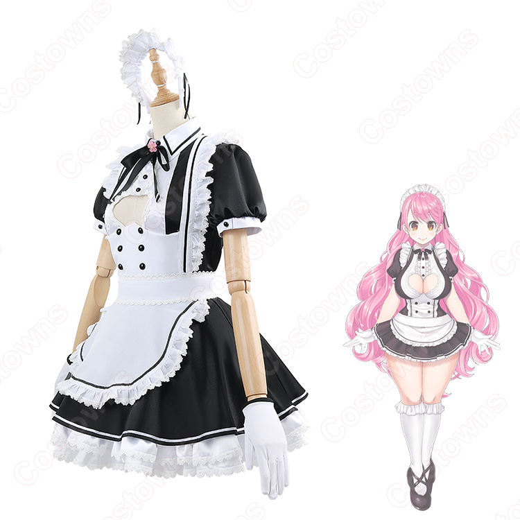 VTuber にじさんじ 愛園愛美 コスプレ衣装 メイド服 - Costowns