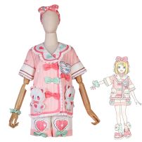 プロセカ 花里みのり コスプレ衣装 パジャマ 『プロジェクトセカイ カラフルステージ！ feat. 初音ミク』 cosplay 仮装 変装(プロジェクトセカイ カラフルステージ！ feat. 初音ミク コスプレ衣装)