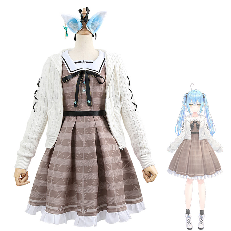 送料無料！！VTuber hololive（ホロライブ） 雪花ラミィ 私服衣装 コスプレ衣装