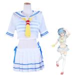 Re:ゼロから始める異世界生活 レム マリンルック コスプレ衣装 セーラー水着