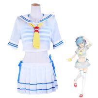 Re:ゼロから始める異世界生活 レム マリンルック コスプレ衣装 セーラー水着(Re:ゼロから始める異世界生活 コスプレ衣装)