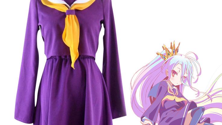 ノーゲーム・ノーライフ 白（しろ） コスプレ衣装 セーラー服 - Costowns