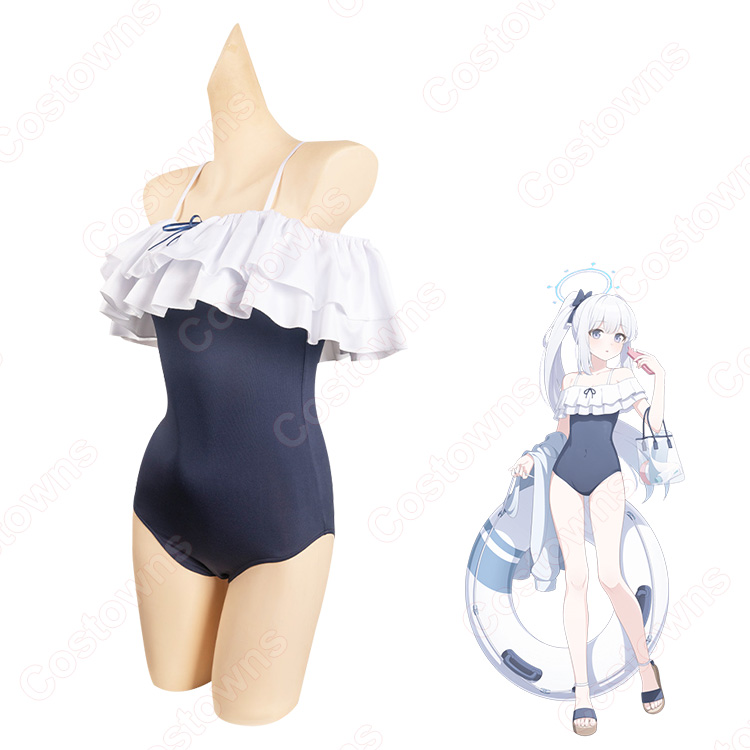 ブルーアーカイブ　月雪みやこ 水着　コスプレ衣装 0589018a78fb4c018a9169c6d1dab8