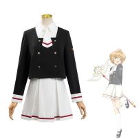 カードキャプターさくら クリアカード編 木之本桜 制服 コスプレ衣装(カードキャプターさくら コスプレ衣装)