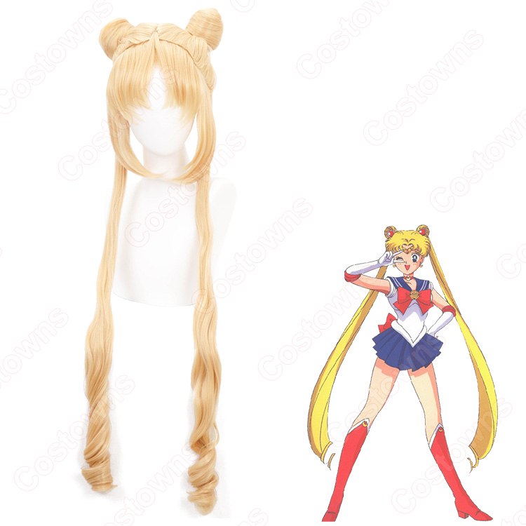 セーラームーン コスプレ ウィッグ ブーツ セット 男性M Lサイズ 83c50bc03d8f49468bfbb1c2ac2475