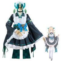 にじさんじ ぽむ れいんぱふ コスプレ衣装 和風メイド服(にじさんじ コスプレ衣装)