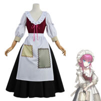 Fate/Grand Order カーミラ エリザベート・バートリー コスプレ衣装 ハロウィン2021 ハロウィン･ライジング！ ～砂塵の女王と暗黒の使徒～ シンデレラ メイド服(FATEシリーズ コスプレ衣装)