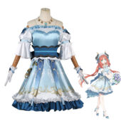 原神 ニィロウ コラボ衣装 コスプレ衣装 「原神×GiGOキャンペーン ～花笑むひととき、彩のパーティー～」 cosplay 仮装 変装(送料無料)