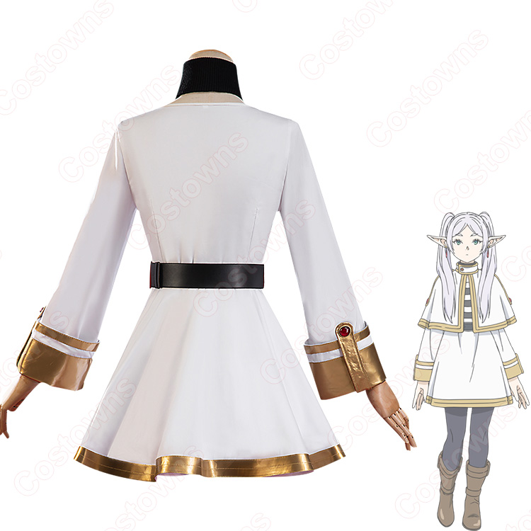 フリーレンコスプレ衣装 フルセット杖付き 葬送のフリーレン フリーレンコスプレ衣装 フルセット杖付き 葬送のフリーレン