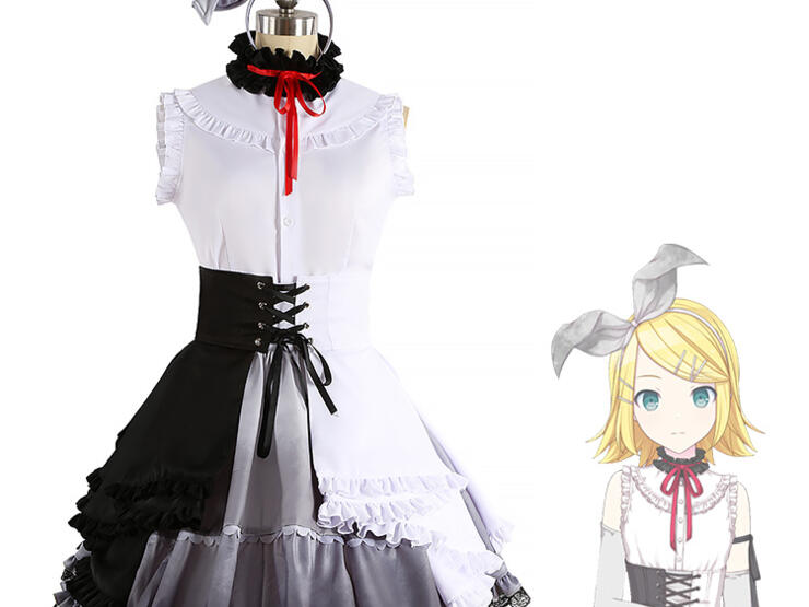 VOCALOID 鏡音リン コスプレ衣装 ボカロ プロセカ 衣装一式 プロセカ 鏡音リン 特訓前 コスプレ衣装 『プロジェクトセカイ