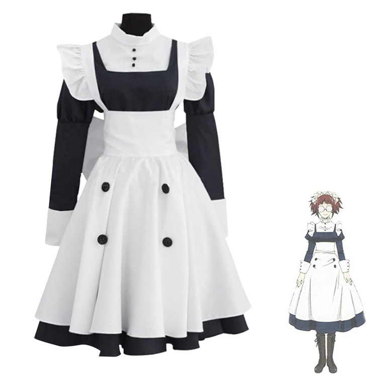 黒執事　メイリン　衣装＋ウィッグ＋メガネ（眼鏡）　L Amazon.co.jp: 黒執事 メイリン コスプレウィッグ＋メガネ : ホビー