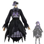 プロジェクトセカイ カラフルステージ！ feat. 初音ミク 朝比奈まふゆ コスプレ衣装 25時、ナイトコードで。 優しいおまじない ダークシック・ドレス