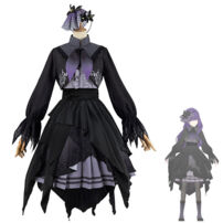 プロジェクトセカイ カラフルステージ！ feat. 初音ミク 朝比奈まふゆ コスプレ衣装 25時、ナイトコードで。 優しいおまじない ダークシック・ドレス(プロジェクトセカイ カラフルステージ！ feat. 初音ミク コスプレ衣装)