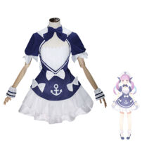 ホロライブ 湊あくあ ビジュアルメンテナンス コスプレ衣装 VTuber メイド服(ホロライブ（hololive） コスプレ衣装)