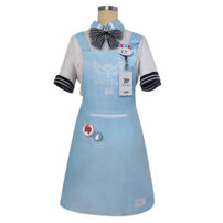 ローソン × ブルーアーカイブ 月雪ミヤコ 空井サキ 風倉モエ 霞沢ミユ ソラ コスプレ衣装 RABBIT小隊 エプロン姿 コンビニの制服 エンジェル24の制服(ブルーアーカイブ -Blue Archive- コスプレ衣装)