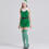 2023 クリスマス 緑 セクシー ワンピース ホルターネック ドレス テーマパーティー衣装 演出服 サイズ S~XXL サンタ衣装 2