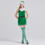2023 クリスマス 緑 セクシー ワンピース ホルターネック ドレス テーマパーティー衣装 演出服 サイズ S~XXL サンタ衣装 1