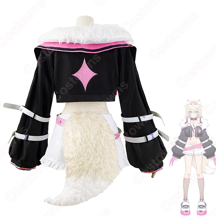 み*る様 Mサイズ ホロライブEN モココ・アビスガード コスプレ衣装 耳と尻尾 hololive（ホロライブ） モココ・アビスガード コスプレ衣装 - Costowns