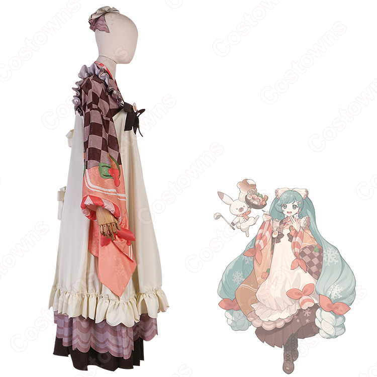 雪ミク 初音ミク コスプレ衣装 SNOW MIKU 2024 セピア 衣装 - Costowns