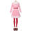 2023 クリスマス衣装 ピンク 長袖 ワンピース テーマパーティー衣装 演出服 サイズ S~XXL サンタ衣装 0
