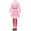 2023 クリスマス衣装 ピンク 長袖 ワンピース テーマパーティー衣装 演出服 サイズ S~XXL サンタ衣装 1